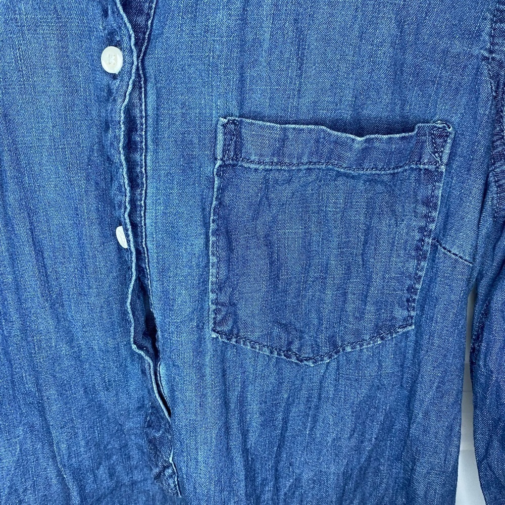 Merona Denim 3/4 sleeve oversized top - Picture 3 of 7